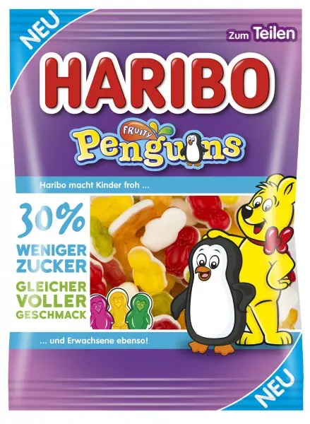 Haribo 160g Fruity Penguins -30% cukru