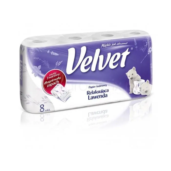 Velvet Papier toaletowy Relaksująca lawenda 8szt
